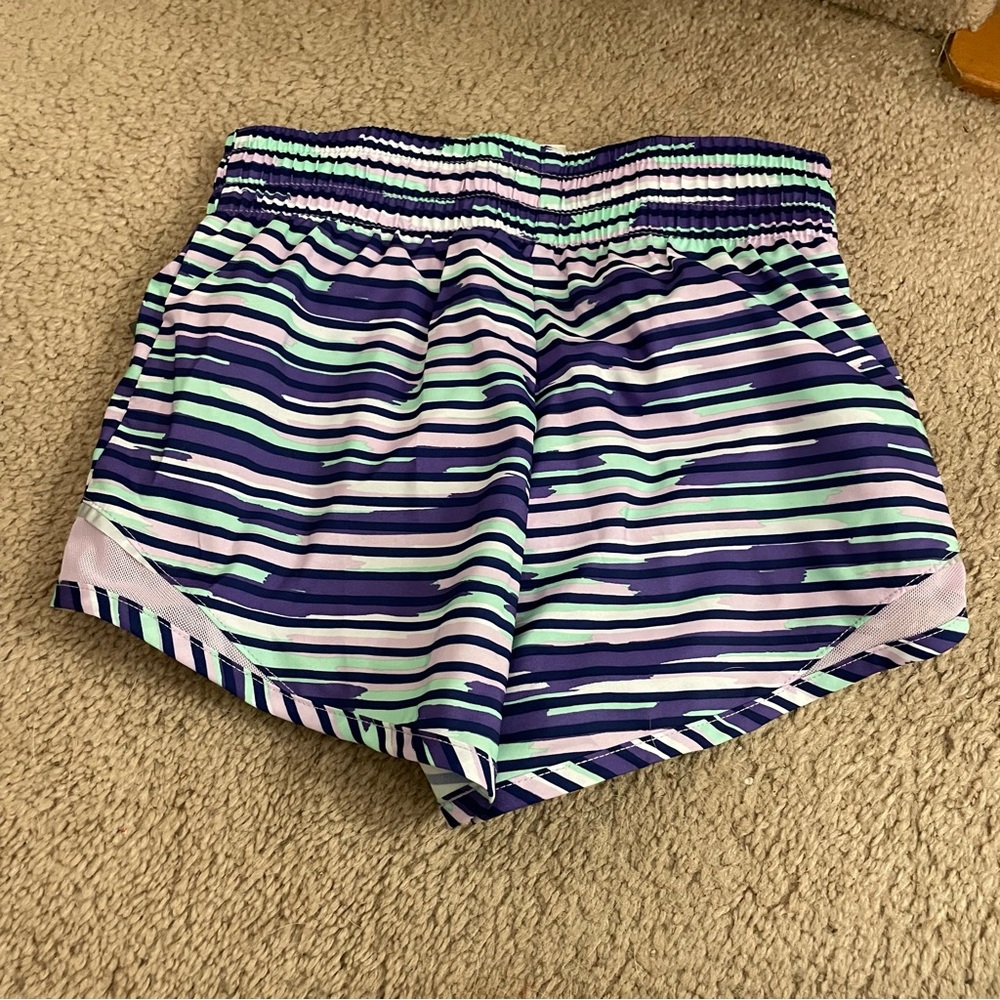 Striped Purple Shorts - Picture 2 of 2